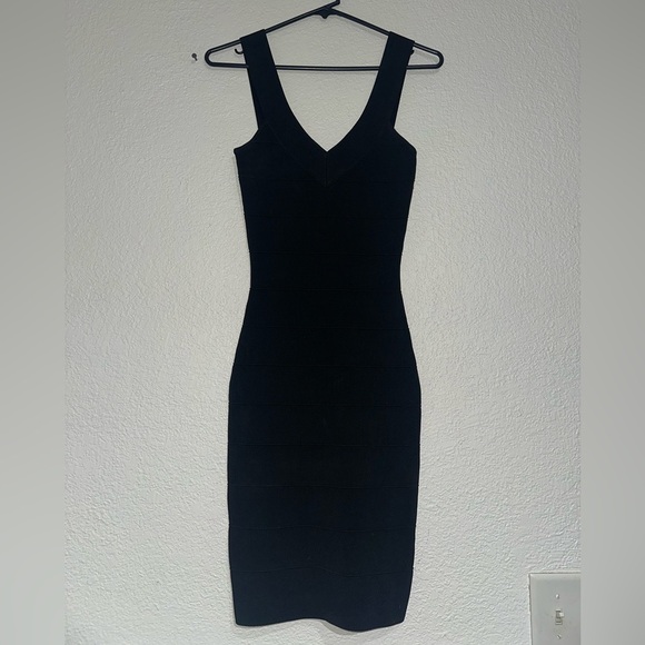 Guess by Marciano | Black Midi Bandage Dress Size S - Picture 2 of 5